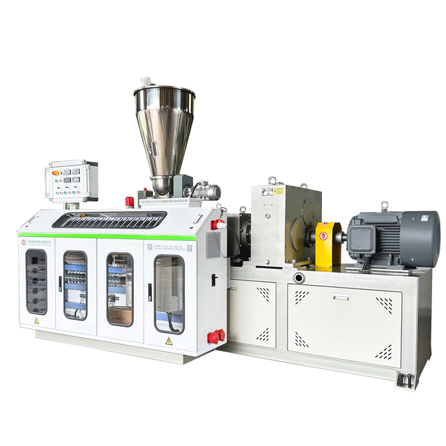 PVC plastic buisplaat buislijn conische plastic plastic twin-screw extruder