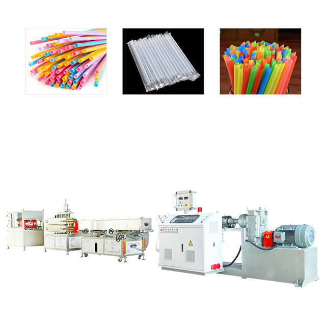 Plastic Drikkehalm Ekstrudering Line PLA PP Halm Making Machine 